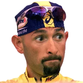 😳 ciclista, ciclismo, sport, atleta, bici, ritratto, persona telegram sticker