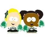 🥳 South Park COWS cows, cheerleader, cartoon, tv show telegram sticker