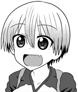 😃 Hana Uzaki Uzaki-chan Wants to Hang Out! Аниме, Узакичан, Каваи, Манга, Узаки, Улыбка, Милый telegram sticker