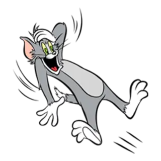 😎 Tom Cat Tom and Jerry cartoon, cat, animated, funny, silly, entertainment telegram sticker