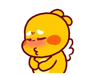 😚 милый, поцелуй, мультфильм, медведь, ангел, каваи telegram sticker