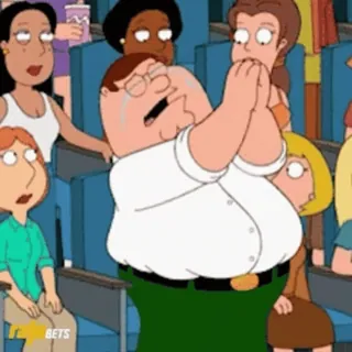 😐 Peter Griffin Family Guy pleurer, dessin animé, contrarié, triste whatsapp sticker