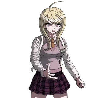 ✋ Kaede Akamatsu Danganronpa V3: Killing Harmony Аниме, Danganronpa, Каэдэ Акамацу, Персонаж telegram sticker