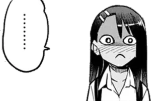 ◾️ Nagatoro Don't Toy with Me, Miss Nagatoro Anime, Manga, Nagatoro, Reaktion, Ausdruck, Schockiert telegram sticker