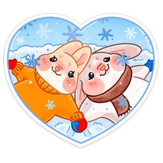 Зимние Обнизайки @TgSticker telegram stickers