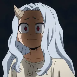 🎭 Eri My Hero Academia Аниме, Манга, Эри, грустный, плачет, рог, Моя геройская академия whatsapp sticker