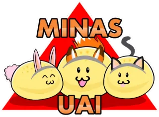 🔺 MINAS
UAI kat, konijn, vos, schattig, dier, mascotte, illustratie telegram sticker