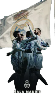 🤴 HALA MADRID bóng đá, Real Madrid, bóng đá, đội, thể thao telegram sticker