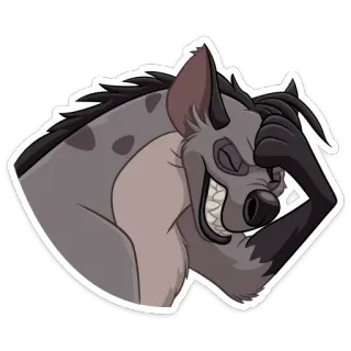 😀 Banzai The Lion King гиена, банзай, смех, разочарованный, мультфильм, отвращение, король лев telegram sticker