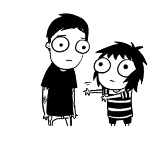 ❤ Dessin animé, Doigt qui pointe, Emo, Pointer, Offensant telegram sticker