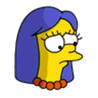 🥺 Patty Bouvier The Simpsons cartoon, character, Patty Bouvier, The Simpsons telegram sticker