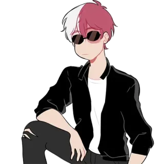 😎 Shoto Todoroki My Hero Academia Anime, Manga, Karakter, Shoto Todoroki, My Hero Academia whatsapp sticker