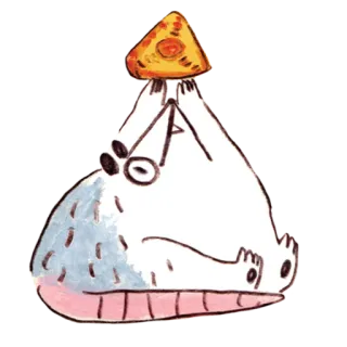 ♾️ mysz, szczur, pizza, jedzenie, zwierzę, słodkie telegram sticker