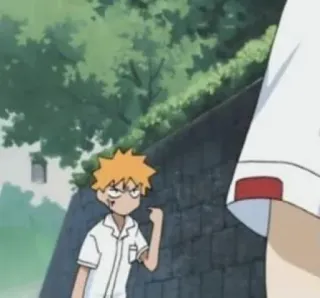 😡 Ichigo Kurosaki Bleach 이치고, 블리치, 애니메이션, 만화, 쿠로사키, 격투, 소년 telegram sticker