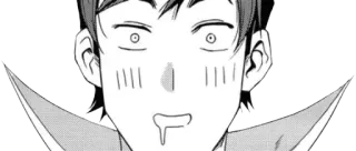 😍 anime, manga, face, expression, cartoon whatsapp sticker