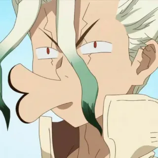 🗿 Senku Ishigami Dr. Stone anime, dr. stone, senku ishigami, funny, comedy, character telegram sticker