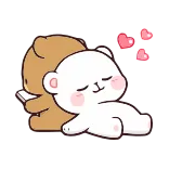😍 медведь, любовь, милый, мультфильм, сердечки telegram sticker