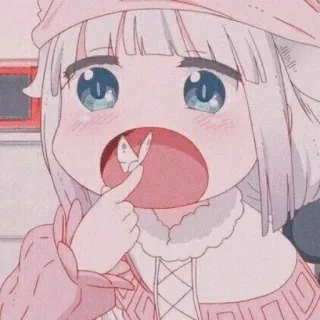 🎀 Kanna Kamui Miss Kobayashi's Dragon Maid 动漫, 康娜, 康娜卡姆依, 龙女仆, 可爱, 卡通, 唯美, 卡哇伊 telegram sticker