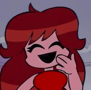 🍬 Girlfriend Friday Night Funkin' Kreskówka, Gra wideo, Friday Night Funkin', Dziewczyna telegram sticker