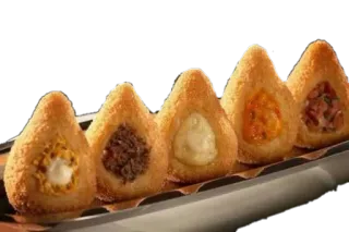 🥖 Coxinha, Snack brasiliano, Cibo, Pollo, Fritto, Salato, Delizioso telegram sticker