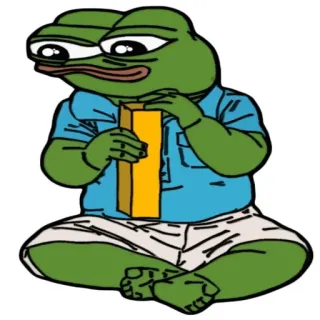 🆔 Pepe the Frog pepe, sapo, meme, personagem, desenho animado whatsapp sticker