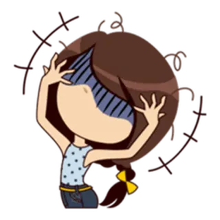 😱 Frustration, gestresst, besorgt, Cartoon, verärgert, ängstlich telegram sticker