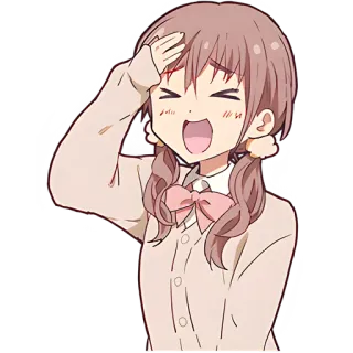 😂 อนิเมะ, ผู้หญิง, การ์ตูน, มีความสุข, น่ารัก, คาวาอิ telegram sticker