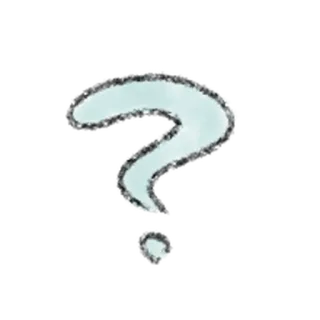 🧃 问号, 符号, 问题, 白色, 蓝色 whatsapp sticker