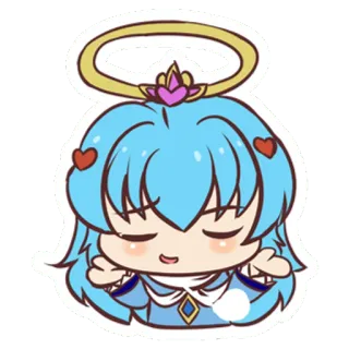 🤷‍♂️ sticker, chibi, desenho animado, anjo, fofo, kawaii telegram sticker
