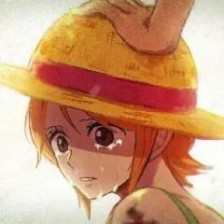 🍊 Nami One Piece 애니메이션, 울음, 슬픔, 나미, 원피스, 캐릭터 telegram sticker