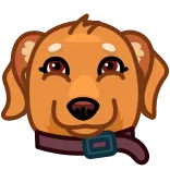 😛 dog, animal, cartoon, cute, puppy, pet whatsapp sticker