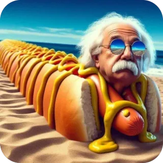 🫥 Albert Einstein whatsapp sticker