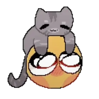 🐈 kucing, emoji, imut, pixel art, kawaii telegram sticker