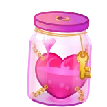 ❤️ pozione d'amore, cuore, pozione, magia, rosa, barattolo, chiave, romanticismo, San Valentino telegram sticker