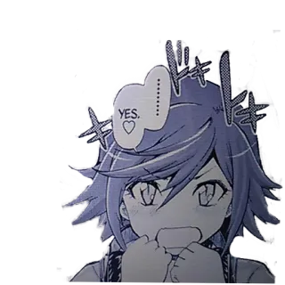 😍 YES. Anime, Mangá, Sim, Animado, Fofo telegram sticker