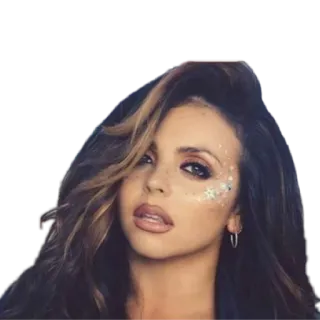 🤨 mulher, rosto, retrato, beleza, maquiagem, brilho whatsapp sticker