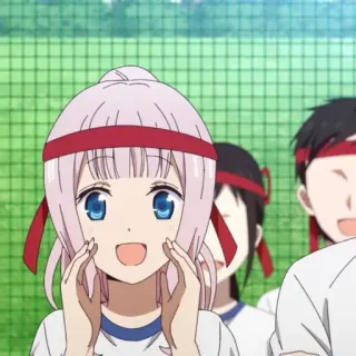 😃 Chika Fujiwara Kaguya-sama: Love Is War anime, cartoon, cute, girl, chika fujiwara whatsapp sticker
