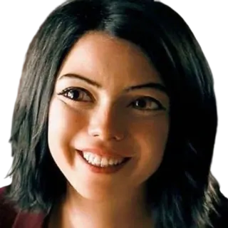 😆 Alita Alita: Battle Angel filme, ficção científica, cyborgue, adaptação de mangá whatsapp sticker