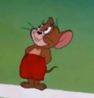 🤍 Jerry Tom and Jerry 만화, 쥐, 웃긴, 고전, 애니메이션, 제리, 캐릭터 telegram sticker
