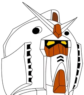 🤖 Gundam робот, аниме, меха, Гандам telegram sticker