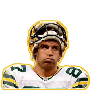 🙁 sepak bola, atlet, olahraga, Green Bay Packers, pemain, NFL, receiver telegram sticker