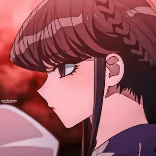 ⛓ Komi Shouko Komi Can't Communicate Anime, Komi Can't Communicate, Komi Shouko, tímida, Manga, linda, chica telegram sticker