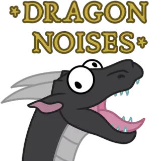 🐲 DRAGON NOISES naga, fantasi, humor, meme, lucu, makhluk telegram sticker