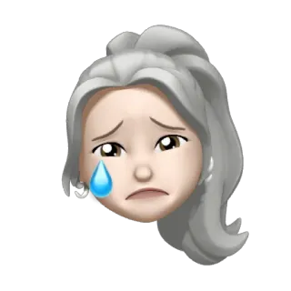 💍 crying, sad, emoji, memoji, tears, distressed telegram sticker