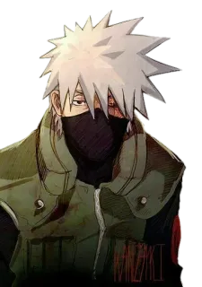 😶 Kakashi Naruto kakashi, naruto, anime, ninja, manga, charakter, fanart whatsapp sticker