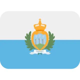 🇸🇲 bandera, San Marino, país, Europa telegram sticker