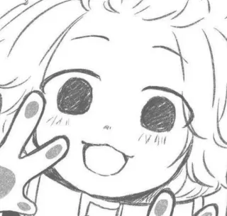 🪦 Anime, Cartone animato, Felice, Personaggio, Segno di pace, Chibi telegram sticker