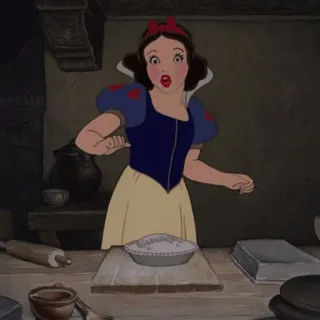 ⛄️ Snow White Snow White and the Seven Dwarfs 디즈니, 백설공주, 만화, 파이, 공주 telegram sticker
