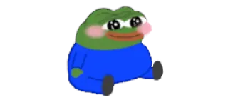 ☺️ pepe, sadfrog, carino, kawaii, meme telegram sticker