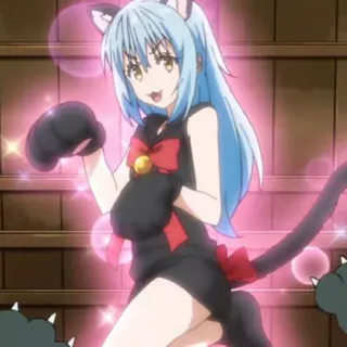 🦕 Anime, Katzenmädchen, Neko, Süß whatsapp sticker
